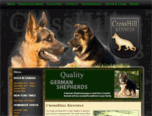 Tablet Screenshot of crosshillkennels.com